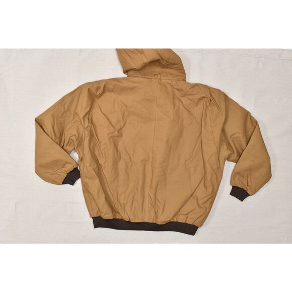 Blue Mountain Men's Plus Size XXL Bomber Canvas Work Jacket Utility Quilt Lined - Picture 2 of 8